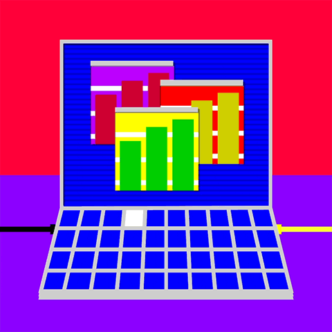 Stock Market Work From Home Animation GIF