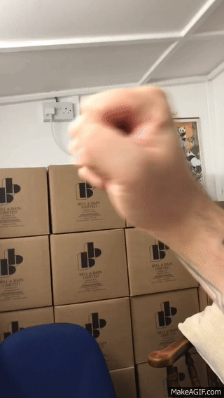 Stockroom Show Fist Pump GIF