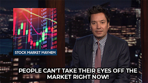 Stocks Can't Take Eyes Off Market Jimmy Fallon GIF