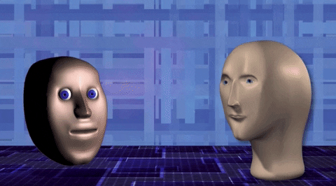 Stocks Stonks Follow Me Mannequin Meme Man GIF