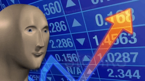 Stocks Stonks Going Up Meme Man GIF