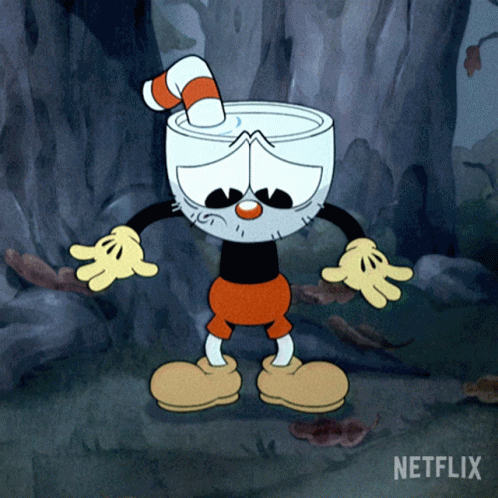 Stomach Growling Cuphead GIF