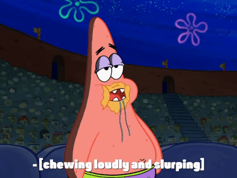 Stomach Growling Patrick Star GIF