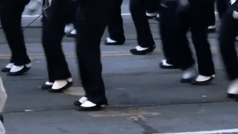 Stomping Feet Parade GIF