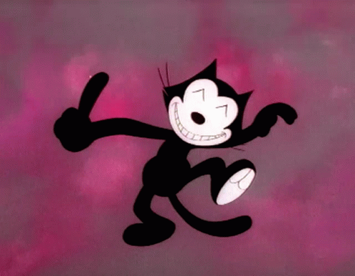 Stomping Felix The Cat GIF