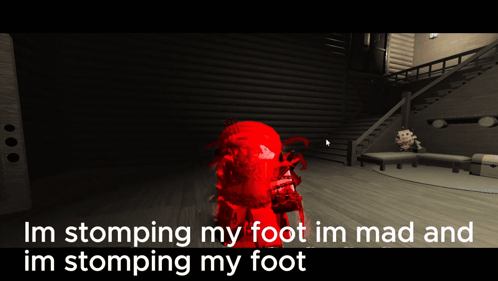 Stomping Foot Angry Video Game