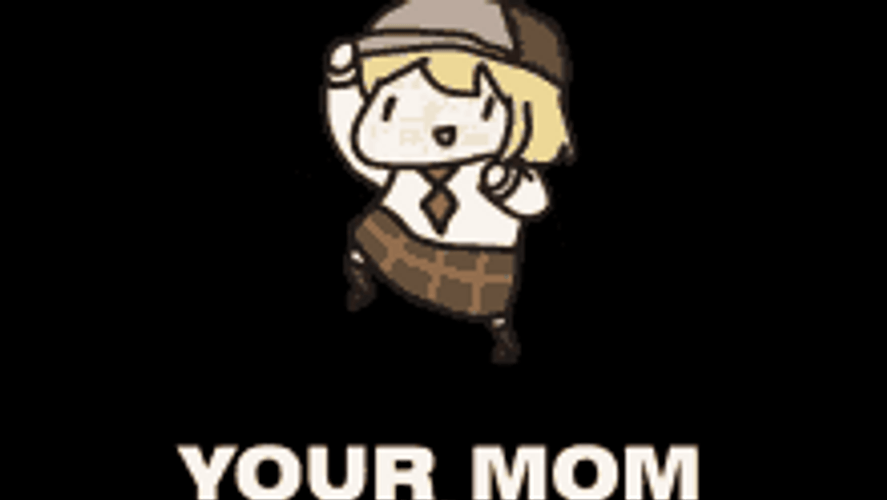 Stomping On Your Mom Animated Art Girl Meme GIF
