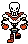 Stomping Pixel Art Papyrus GIF
