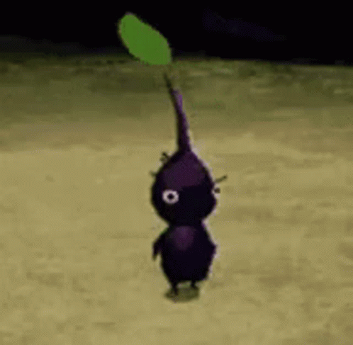 Stomping Purple Pikmin GIF