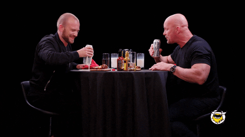 Stone Cold And Friend Drinking Beer GIF