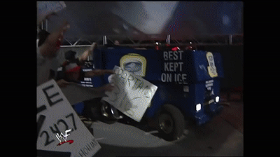 Stone Cold Beating A Guy GIF