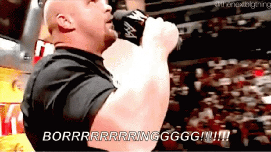 Stone Cold Beer Steve Austin Screaming Boring GIF