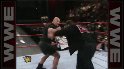 Stone Cold Defeating A Wrestler GIF
