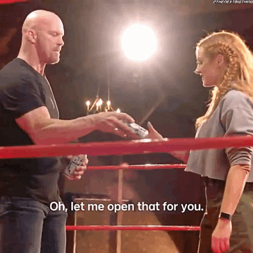 Stone Cold Stunner Steve Austin Offers Soda GIF