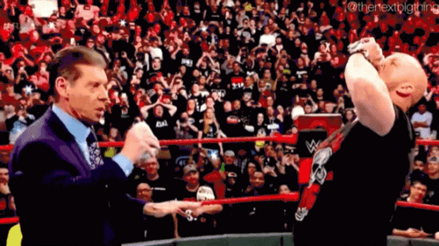 Stone Cold Stunner Surprise Attack Vince McMahon GIF