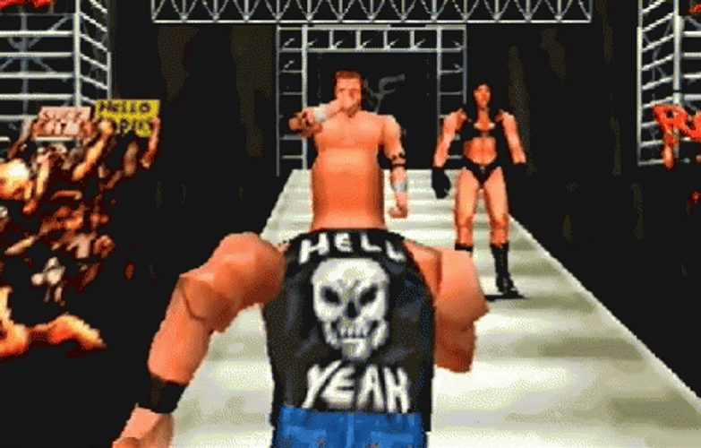 Stone Cold Stunner Video Gameplay GIF