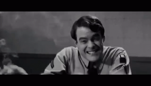 Stoned Bill Hader Waving Hands GIF