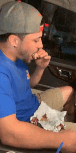 Stoned Gamer Eating Chips GIF