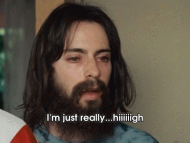 Stoned Martin Starr Weary Eyes GIF