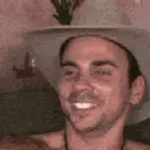 Stoned Wild Cowboy Funny Face App GIF