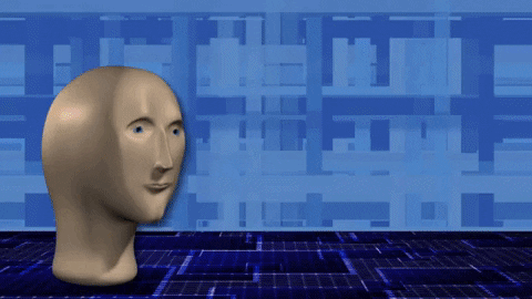 Stonks Meme Man Corn Cube GIF