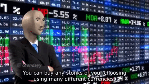 Stonks Meme Man With Numbers Behind Him GIF