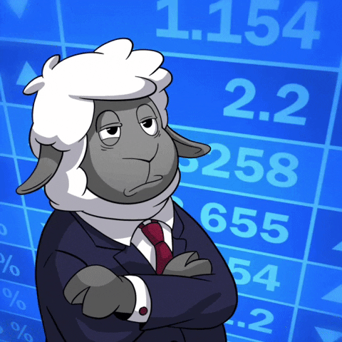 Stonks Sad Sheep In Suit GIF