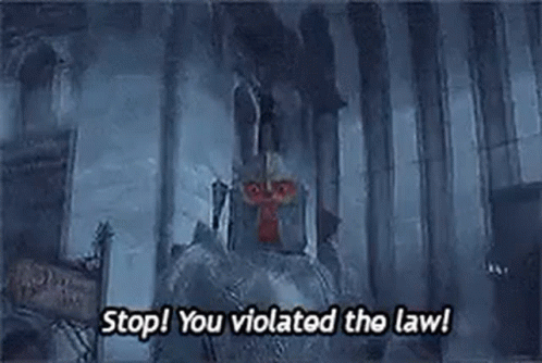 Stop Breaking The Law Elder Scrolls Oblivion GIF