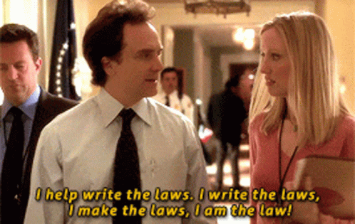 Stop Breaking The Law Josh Lyman West Wing GIF