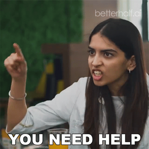 Stop Get Some Help Furious Lady GIF