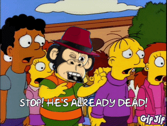 Stop He's Already Dead Cartoon Scene