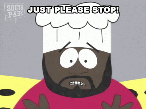 Stop He's Already Dead Chef South Park GIF