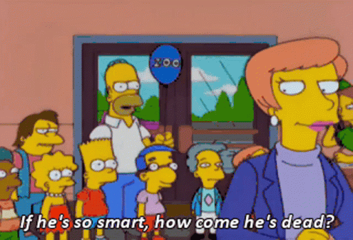 Stop He's Already Dead Homer In School GIF