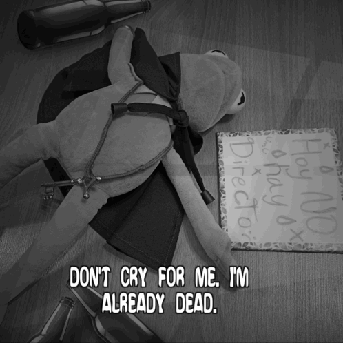 Stop He's Already Dead Kermit The Frog GIF