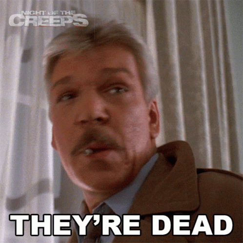 Stop He's Already Dead Tom Atkins GIF