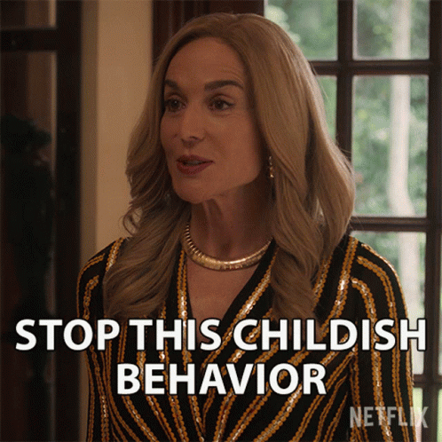 Stop It Childish Behavior GIF