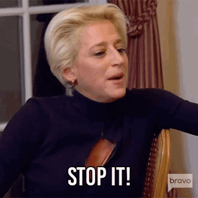 Stop It Real Housewives Of New York Gif GIF