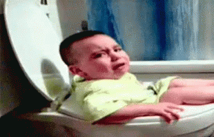 Stop Pooping Crying Baby GIF