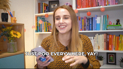 Stop Pooping Hannah Witton GIF