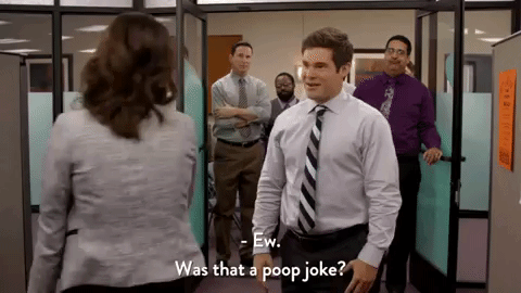 Stop Pooping Jokes GIF