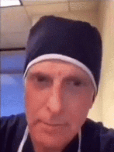 Stop The Cap Doctor Stacking Blue Cap GIF