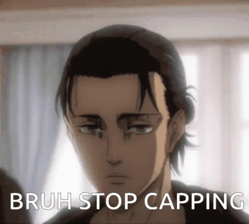 Stop The Cap Eren Yeager Attack On Titan GIF