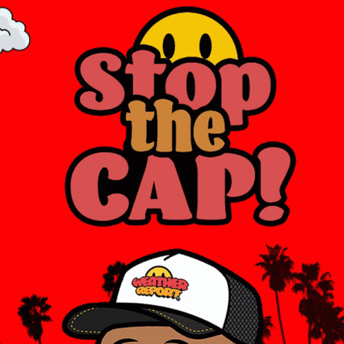 Stop The Cap Funny Emoji Graphics Art GIF