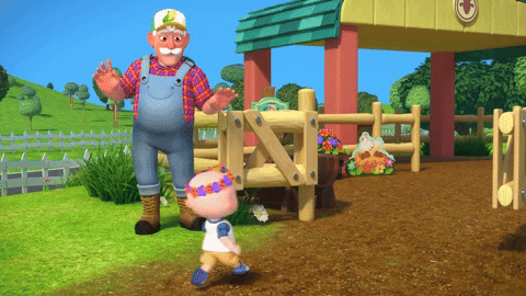 Stops The Goat Farming Cocomelon GIF