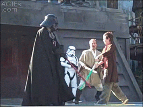 Storm Trooper Holding Green Lightsaber