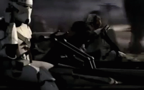 Storm Trooper Riding Speeder Bike