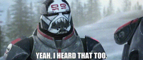 Storm Trooper Saying Yeah I Heard That GIF