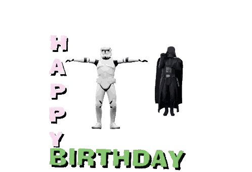 Stormtrooper and Darth Vader Dancing