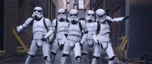 Stormtrooper Synchronization GIF
