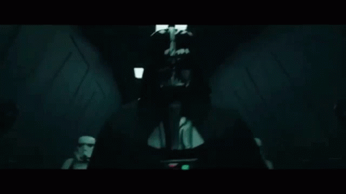 Stormtroopers and Darth Vader Standing